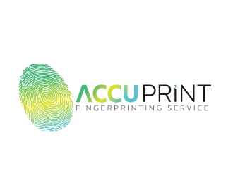 ACCU-Print Fingerprinting Service logo design by REDCROW