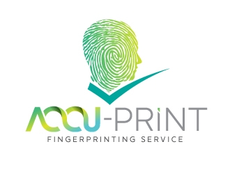 ACCU-Print Fingerprinting Service logo design by REDCROW