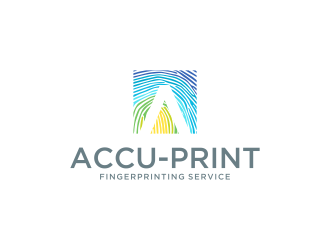 ACCU-Print Fingerprinting Service logo design by DiDdzin