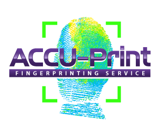 ACCU-Print Fingerprinting Service logo design by ORPiXELSTUDIOS
