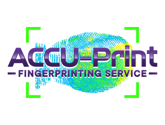 ACCU-Print Fingerprinting Service logo design by ORPiXELSTUDIOS