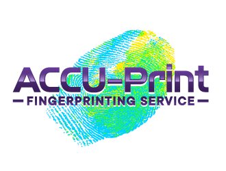 ACCU-Print Fingerprinting Service logo design by ORPiXELSTUDIOS