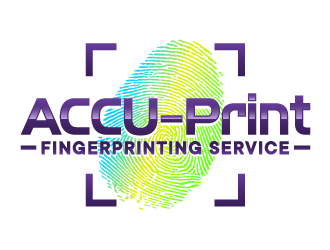ACCU-Print Fingerprinting Service logo design by ORPiXELSTUDIOS