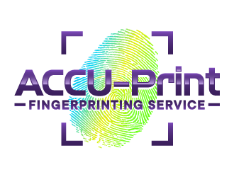 ACCU-Print Fingerprinting Service logo design by ORPiXELSTUDIOS