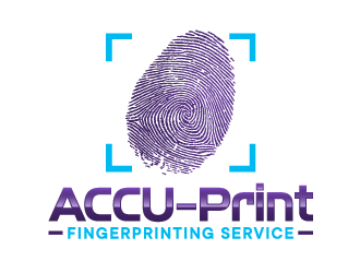 ACCU-Print Fingerprinting Service logo design by ORPiXELSTUDIOS