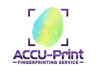 ACCU-Print Fingerprinting Service logo design by ORPiXELSTUDIOS