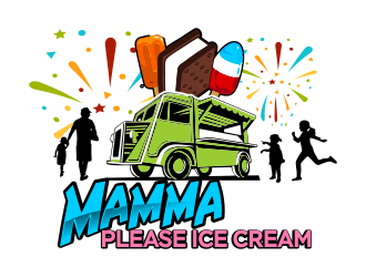 Mamma Please Ice Cream  logo design by ROSHTEIN