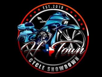 H-Town Cycle Showdown logo design by Suvendu