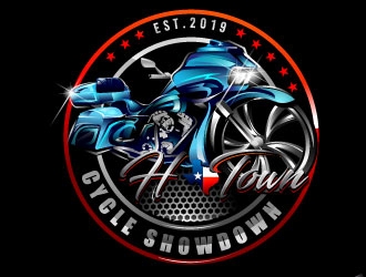 H-Town Cycle Showdown logo design by Suvendu