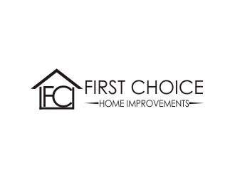 First Choice Home Improvements logo design by Greenlight