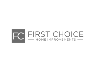 First Choice Home Improvements logo design by ammad