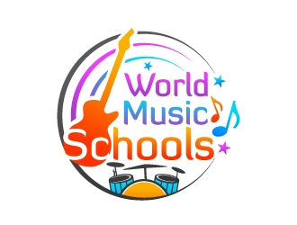 World Music Schools logo design by jishu