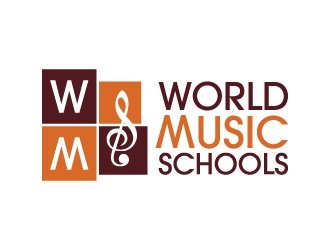World Music Schools logo design by abss