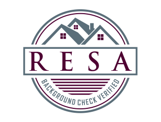 RESA Background Check Verified  logo design by cintoko