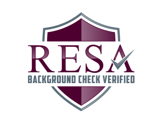RESA Background Check Verified  logo design by lexipej