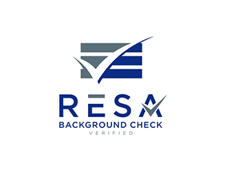 RESA Background Check Verified  logo design by blackcane