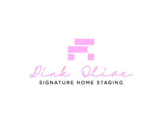 Pink Olive Signature Home Staging logo design by torresace