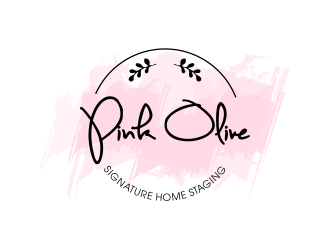 Pink Olive Signature Home Staging logo design by JessicaLopes