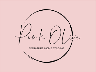 Pink Olive Signature Home Staging logo design by cintoko