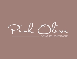 Pink Olive Signature Home Staging logo design by berkahnenen