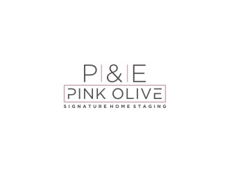 Pink Olive Signature Home Staging logo design by bricton
