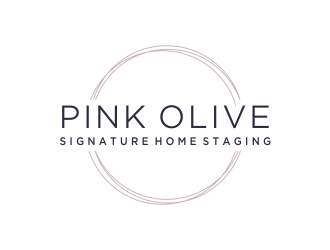 Pink Olive Signature Home Staging logo design by sokha