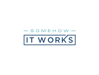 Somehow It Works logo design by bricton