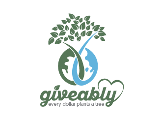 Giveably logo design by Bl_lue