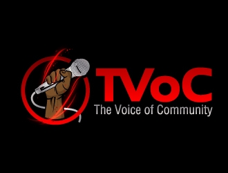 The Voice of Community (TVoC) logo design by jaize