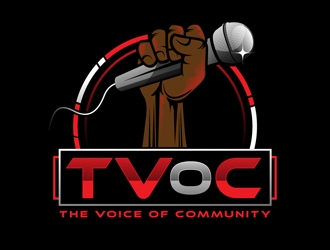 The Voice of Community (TVoC) logo design by DreamLogoDesign