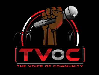 The Voice of Community (TVoC) logo design by DreamLogoDesign
