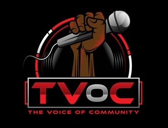 The Voice of Community (TVoC) logo design by DreamLogoDesign
