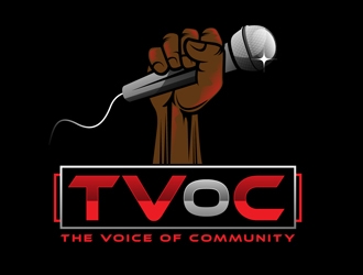 The Voice of Community (TVoC) logo design by DreamLogoDesign