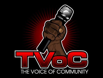 The Voice of Community (TVoC) logo design by desynergy