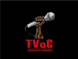 The Voice of Community (TVoC) logo design by Suvendu