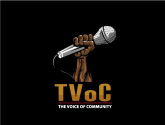 The Voice of Community (TVoC) logo design by Suvendu