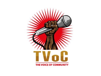 The Voice of Community (TVoC) logo design by Suvendu