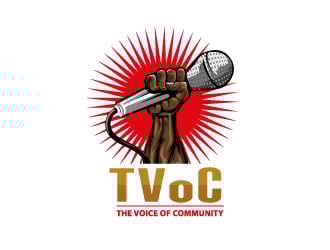 The Voice of Community (TVoC) logo design by Suvendu