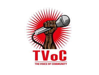 The Voice of Community (TVoC) logo design by Suvendu