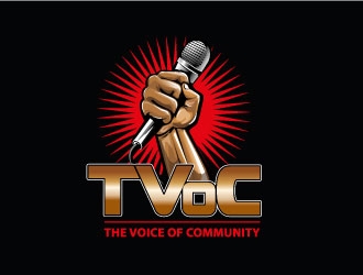 The Voice of Community (TVoC) logo design by Suvendu