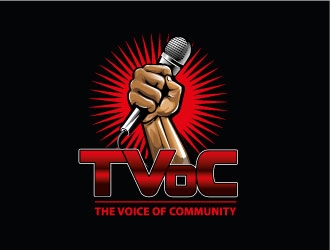 The Voice of Community (TVoC) logo design by Suvendu