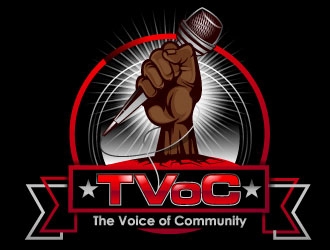 The Voice of Community (TVoC) logo design by Suvendu