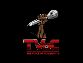 The Voice of Community (TVoC) logo design by Suvendu