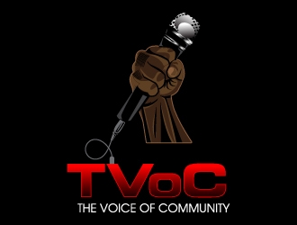 The Voice of Community (TVoC) logo design by desynergy
