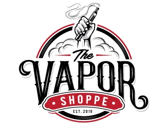 The Vapor Shoppe logo design by REDCROW