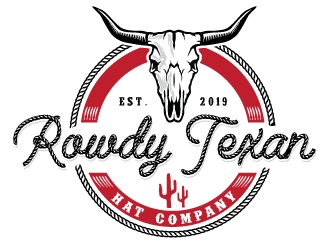 Rowdy Texan Hat Company logo design by REDCROW