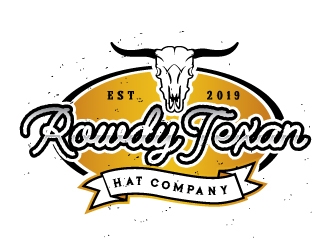 Rowdy Texan Hat Company logo design by REDCROW