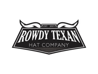 Rowdy Texan Hat Company logo design by sanworks