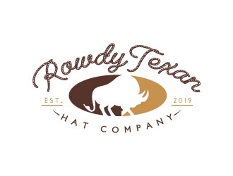Rowdy Texan Hat Company logo design by sanworks