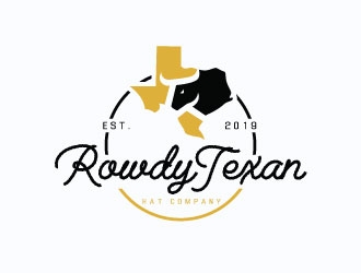 Rowdy Texan Hat Company logo design by sanworks